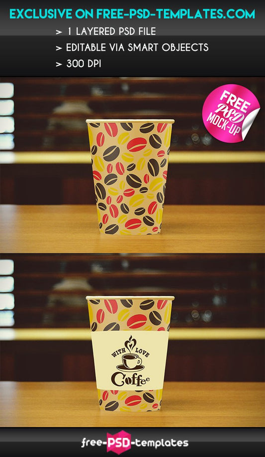 Free Psd Coffee Cup Mock-Up