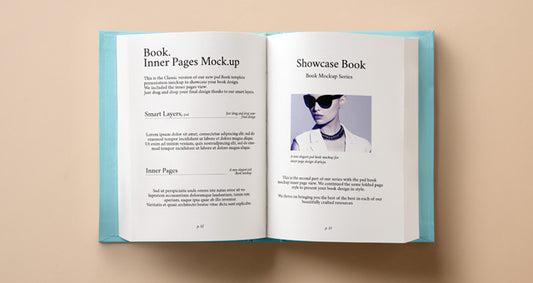 Free Psd Hardback Book Inner Mockup