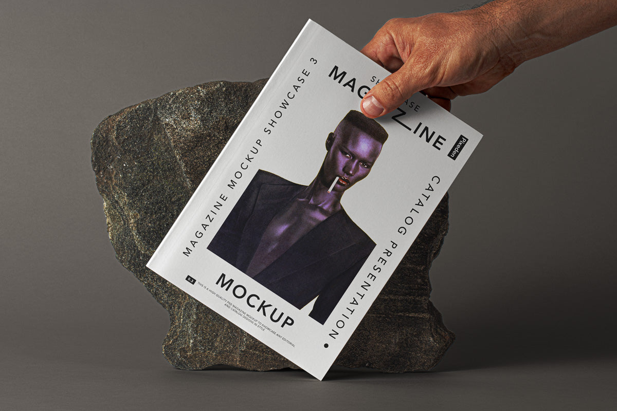 Free Psd Magazine Mockup Showcase 3