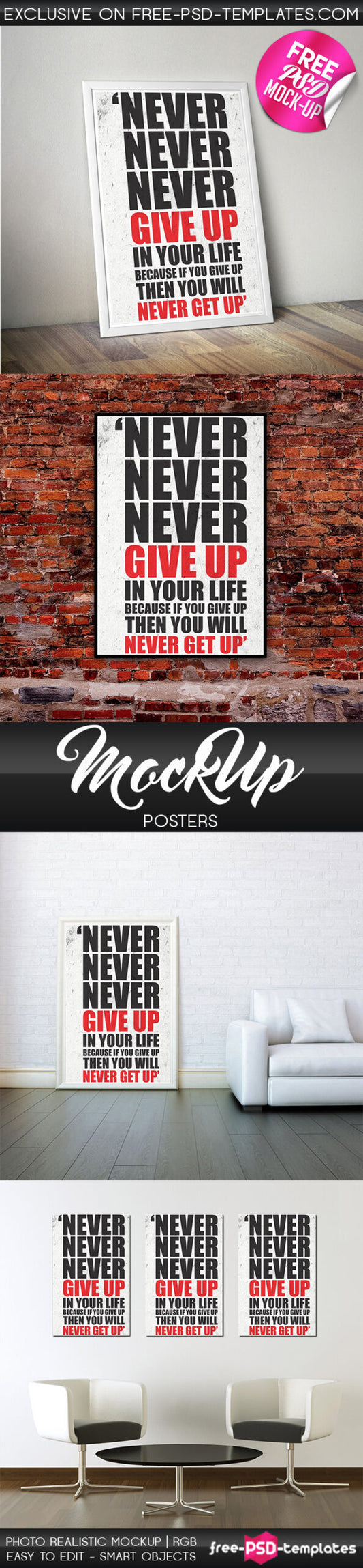 Free Psd Poster Mockup