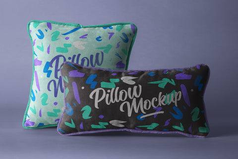 Free Psd Throw Pillow Mockup Set