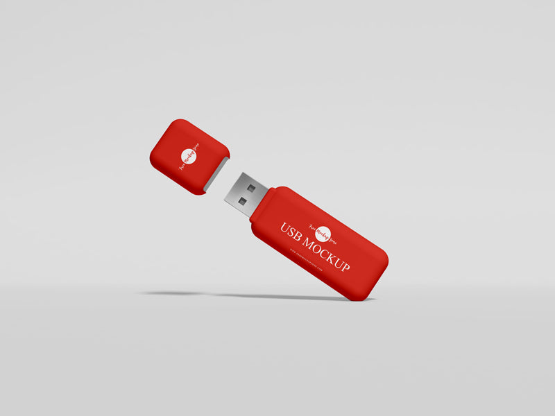 Free Psd Usb Mockup Design Vol 1