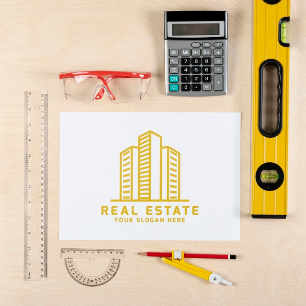 Free Real Estate Logo With Equipment Psd