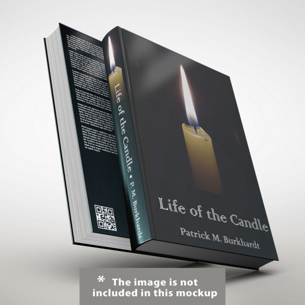 Free Realistic Book Cover Presentation Psd