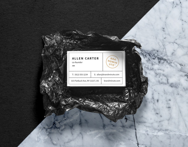 Free Realistic Business Cards Mockup #3