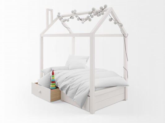 Free Realistic Cute Child Bed With House Shape Psd