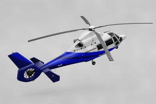 Free Realistic Helicopter Mockup Psd