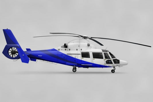 Free Realistic Helicopter Mockup Psd
