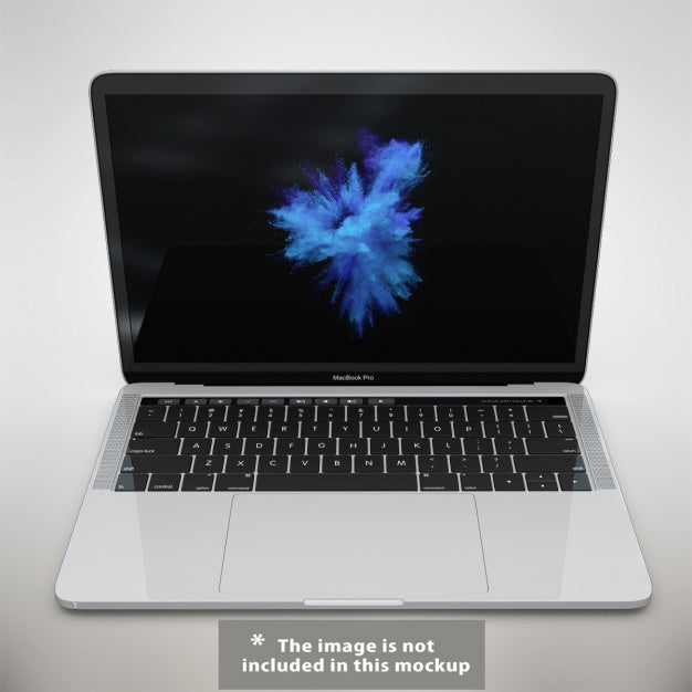 Free Realistic Laptop Presentation Psd