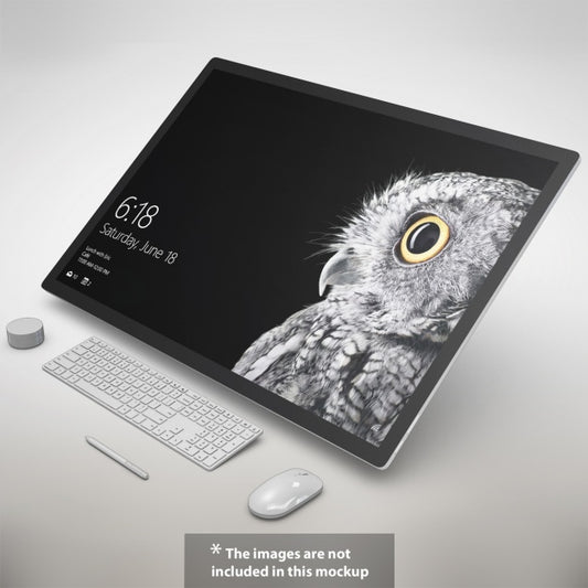 Free Realistic Monitor Presentation Psd