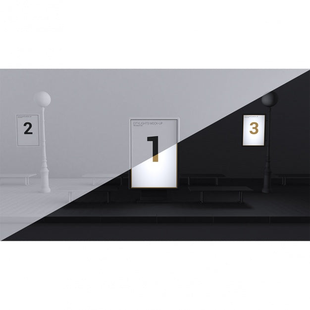 Free Realistic Poster Presentation Psd