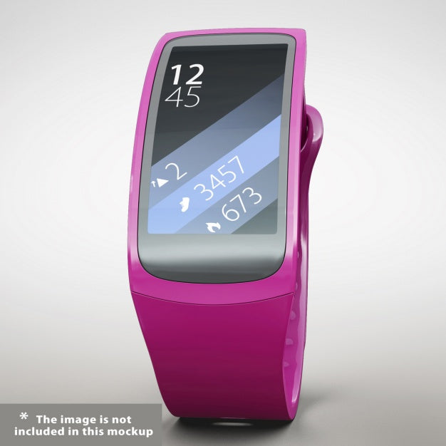 Free Realistic Smartwatch Presentation Psd