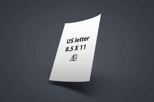 Free Realistic Us Letter Paper Mockup Vol.1