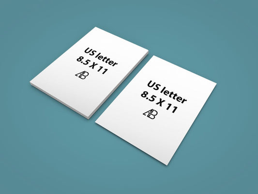 Free Realistic Us Letter Paper Mockup Vol.2