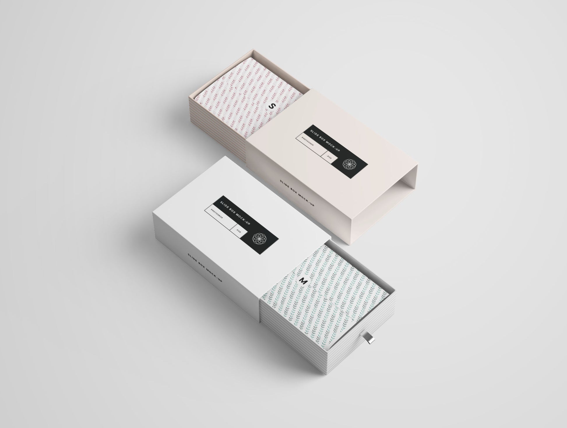 Free Rectangle Slide Box Mockup