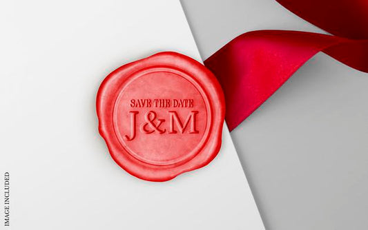 Free Red Sealing Wax Mockup Psd