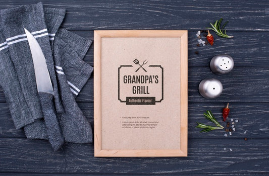 Free Restaurant Menu Concept Mock-Up Psd