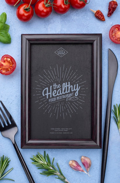 Free Restaurant Menu Concept Mock-Up Psd