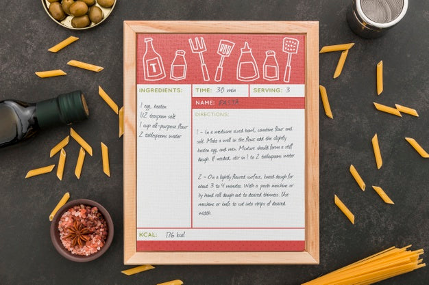 Free Restaurant Menu Concept Mock-Up Psd