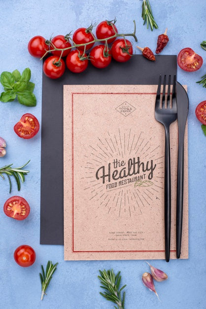 Free Restaurant Menu Concept Mock-Up Psd