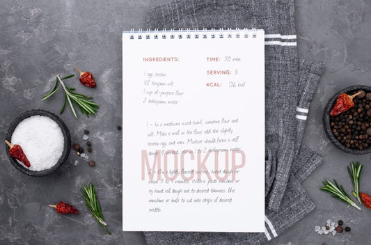 Free Restaurant Menu Concept Mock-Up Psd