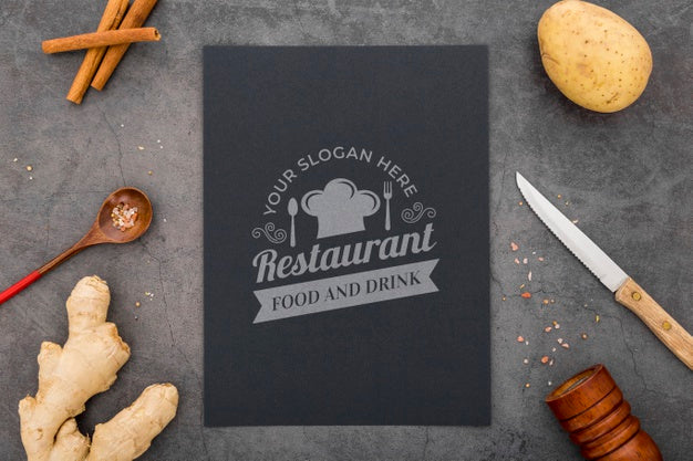 Free Restaurant Menu Concept Mockup Psd