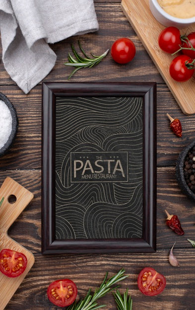 Free Restaurant Menu Concept Mockup Psd