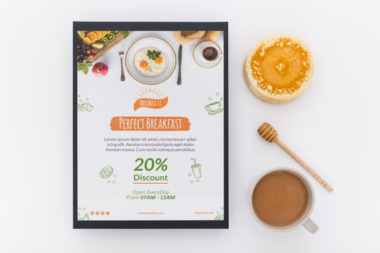 Free Restaurant Menu Concept Mockup Psd