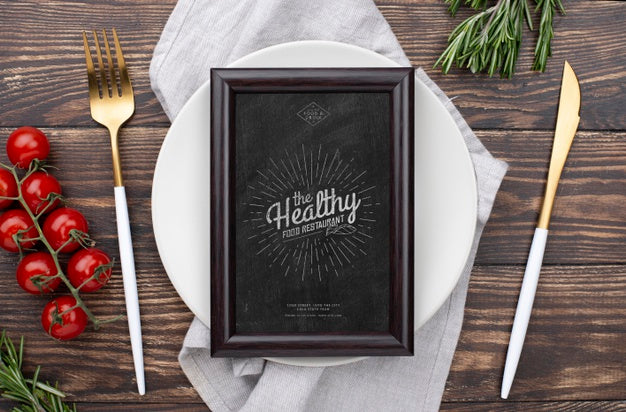 Free Restaurant Menu Concept Mockup Psd