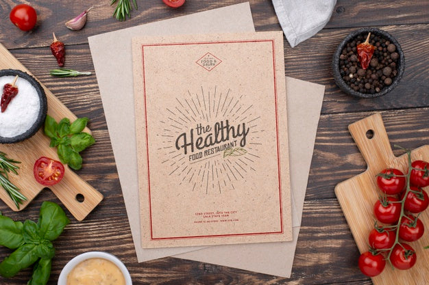 Free Restaurant Menu Concept Mockup Psd