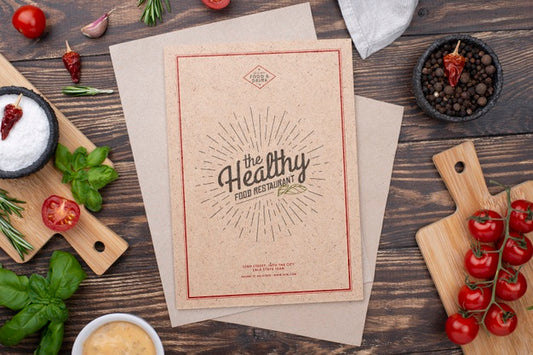 Free Restaurant Menu Concept Mockup Psd