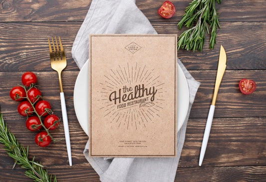 Free Restaurant Menu Concept Mockup Psd