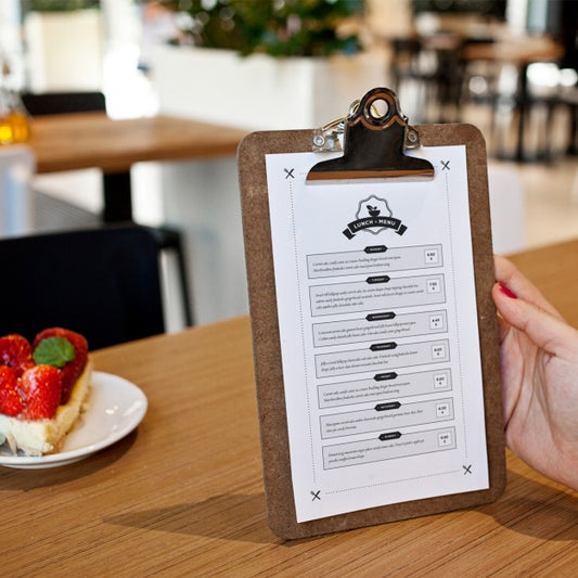 Free Restaurant Menu Mock Up Design Psd