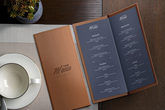 Free Restaurant Menu Mockup