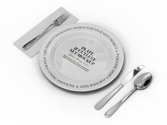 Free Restaurant Plate Mockup Template Psd