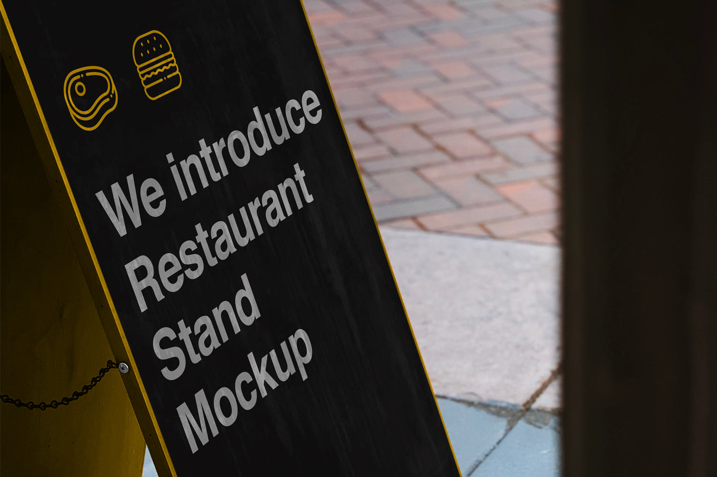 Free Restaurant Stand Psd Mockup