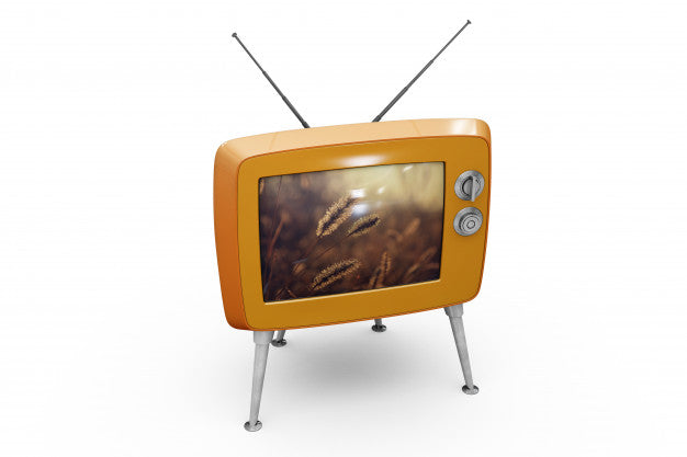 Free Retro Tv Mockup Psd