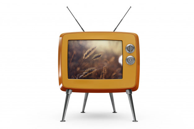 Free Retro Tv Mockup Psd