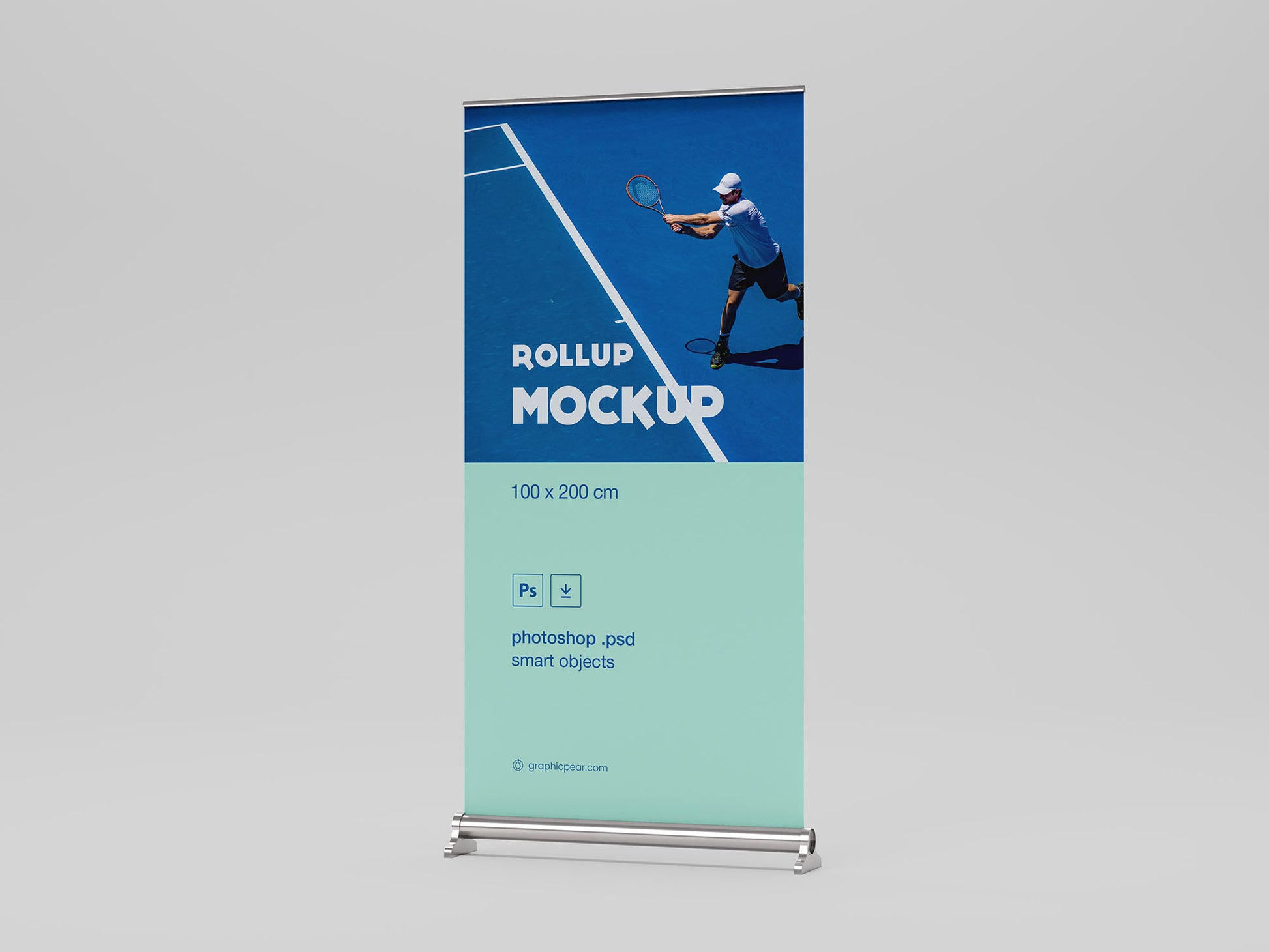 Free Rollup Mockup 100 X 200Cm