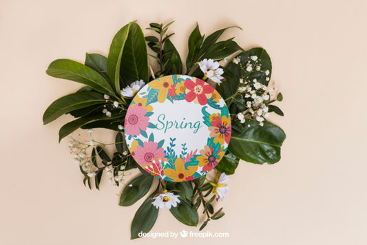 Free Round Spring Mockup Psd