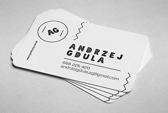 Free Rounded Business Cards Mockup