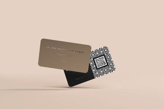 Free Rounded Corner Business Cards Mockup Psd