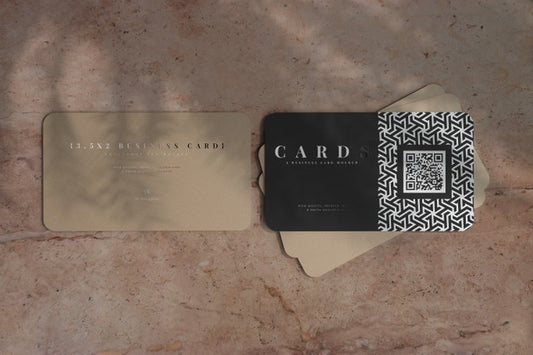 Free Rounded Corner Business Cards Mockup Psd