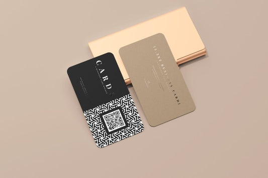 Free Rounded Corner Business Cards Mockup Psd