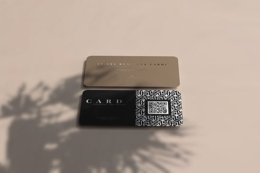 Free Rounded Corner Business Cards Mockup Psd