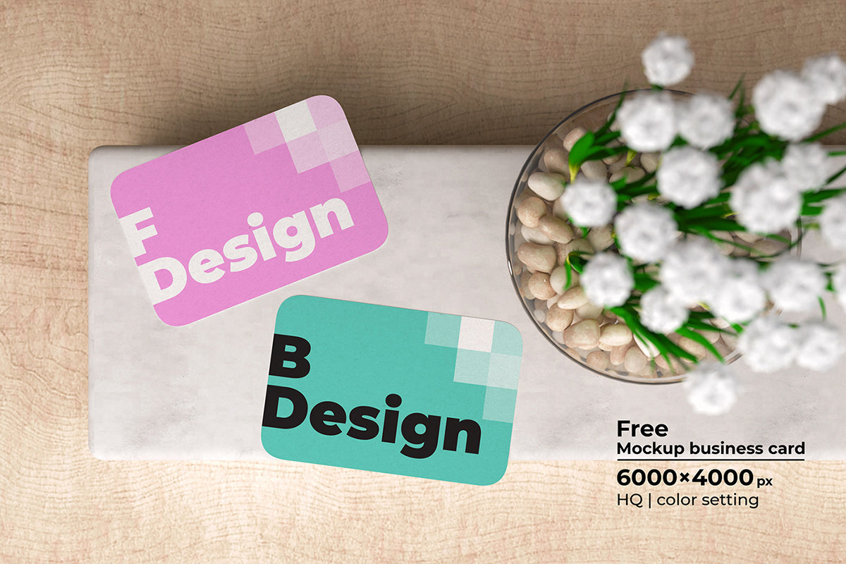 Free Rounded Corner Card Mockup