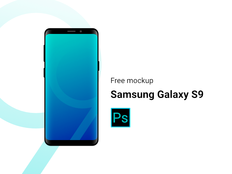 Free Samsung Galaxy S9 Clean Mockup