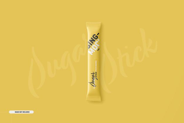 Free Sachet Stick Packaging Mockup Psd