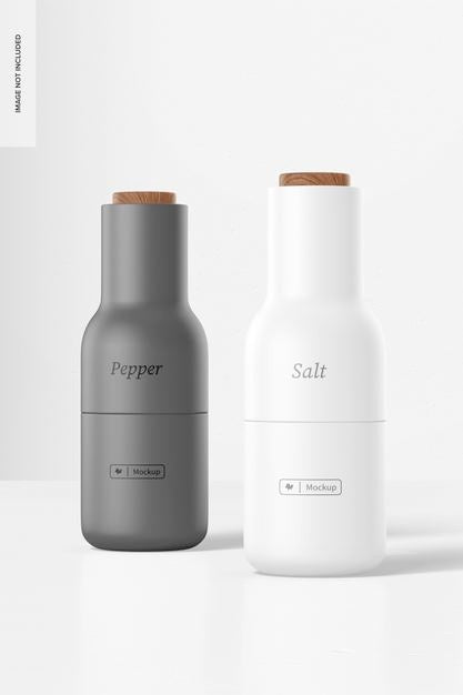 Free Salt And Pepper Grinder Mockup Psd