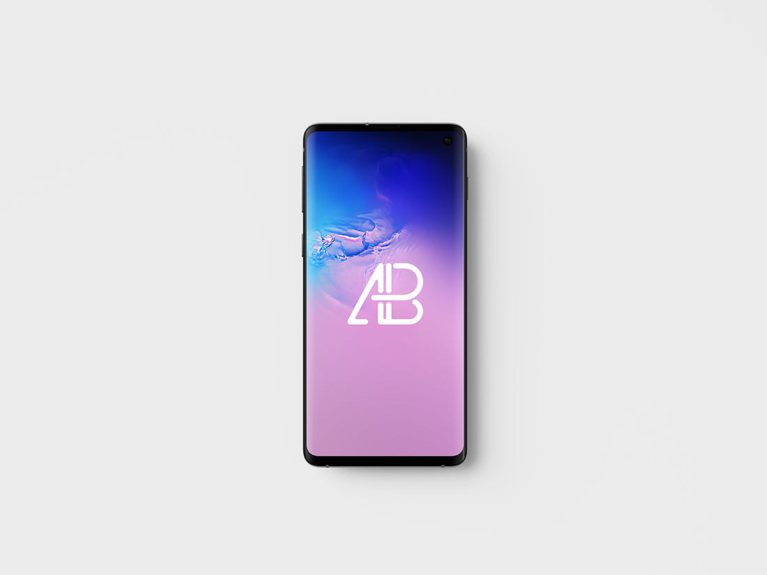 Free Samsung Galaxy S10 Top View Mockup